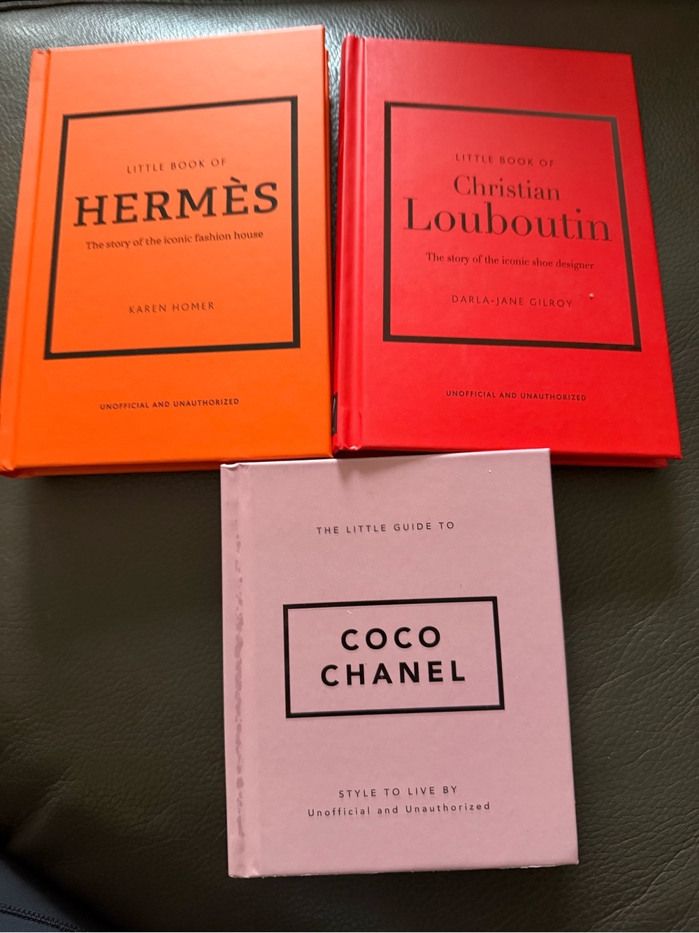CHANEL Pale Pink and Orange Home Accent Book Cover